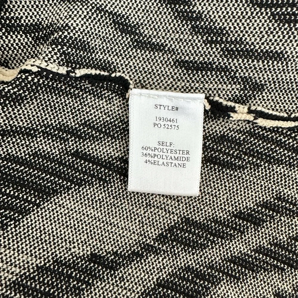Anthropologie Current Air Zebra Print Balloon Sleeve Sweater in Taupe & Black